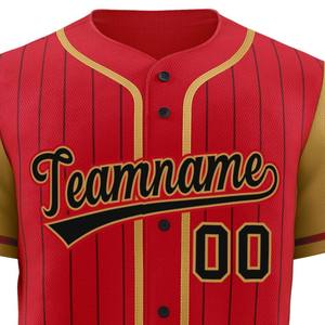Maillots de baseball unisexes sur mesure en sublimation, vêtements de sport respirants, 100% polyester, col rond de haute qualité, poches, tissu 240g - Product Image 2