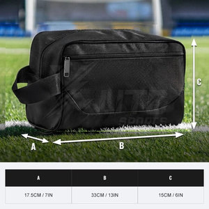 Sac de football avec compartiment dédié pour chaussures, poches latérales en filet, personnalisation d'équipe, nylon, capacité 30-40L - Product Image 3