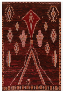 Alfombra de lana anudada a mano hecha a mano marroquí de buena calidad para habitaciones, hoteles, alfombras personalizadas disponibles - Product Image 3