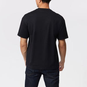 เสื้อยืดโอเวอร์ไซส์สำหรับผู้ชายแบบสวมหัวผ้าคอตตอนคอมบ์ไม่มีลวดลายออกแบบได้ตามต้องการน้ำหนัก240กรัม - Product Image 3