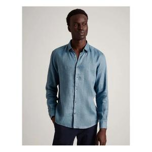 Chemise élégante à manches longues pour homme, conçue pour un usage quotidien au bureau, décontractée, offrant un ajustement confortable et un look moderne - Product Image 3