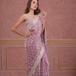 DERNIER DESIGNER BANARASI SOIE LOURDE BRODERIE TRAVAIL SAREE - Product Image 1