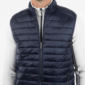 Gilet bouffant formel coupe-vent imperméable pour hommes, randonnée d'hiver, rembourrage hybride chaud, col en V, vêtements d'extérieur personnalisés à séchage rapide - Product Image 5