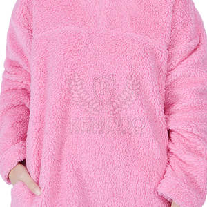 Suéter Informal de Mujer, Tejido en Sherpa, con Cuello Alto y Logotipo Frontal, Manga Larga, para Invierno - Product Image 4