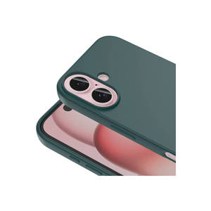 Étui en silicone liquide gris titane LSR de qualité supérieure pour Apple pour iPhone 16 Plus, coque de protection antichoc au toucher doux - Product Image 2