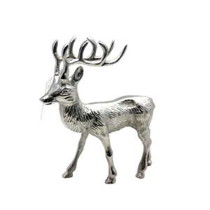 Diseño moderno de aluminio Reno hecho a mano personalizado Navidad Mesa decorativa para bodas y hogar acabado en níquel áspero - Product Image 3