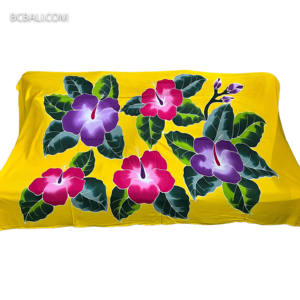Experiencia de Encanto Vibrante en Bali: Colección de Verano para Mujer de Bali, Sarongs de Rayón Pintados a Mano Únicos con Exquisitos Diseños Florales - Product Image 3