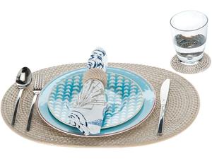 Haute qualité jacinthe d'eau écologique taille personnalisée plaque de chargeur Style classique décor de Table caboteur pour la maison Restaurant FBA pour - Product Image 3