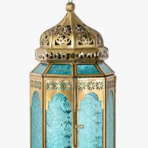 Décorations de Noël et de Ramadan 2026 Lanternes marocaines pour l'éclairage extérieur Lampes à bougies antiques colorées - Product Image 3