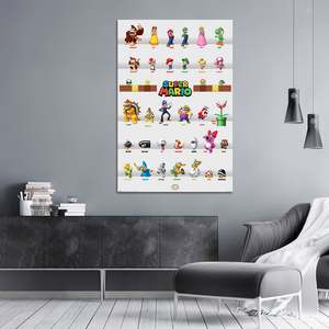 Nintendo Modern Style Super Mario Character Parade <b>Poster</b> for Wall Decor - Product Image 2