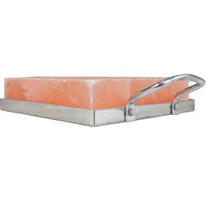 Losa de sal rosa del Himalaya del proveedor directo de fábrica, losas de azulejos tallados con soporte de Metal para uso en la cocina - Product Image 4