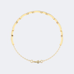 1.50CTW Round Pave Set Diamond Link <b>Bracelet</b> 14k <b>Gold</b> Lab Grown D Color Sparkle <b>Adjustable</b> Chain Jewelry for Women 7 - Product Image 5