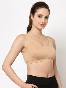 Sujetador Deportivo para Mujer, Ropa Interior Deportiva para Gimnasio, Entrenamiento, Correr, Color Blanco Sólido Pastel, Sujetador Deportivo Body Butter - Product Image 2