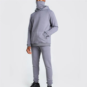 100% Cotton <b>Winter</b> Pullover Hoodie for Men-Customizable Fleece Anti-Pilling Outdoor Sports Casual with Full Face Cover Hood - Product Image 1