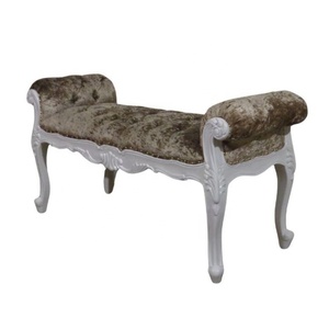 Luxury Wooden Ottoman Antique Modern <b>Bed</b> <b>End</b> Bench French Style <b>Stool</b> for Ellegance Living Room Furniture and Hotel Lobby - Product Image 4