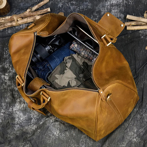 กระเป๋าใส่ของสำหรับเดินทางกระเป๋าหนังกระเป๋าเดินทางขนาดใหญ่สำหรับนักธุรกิจออกแบบได้ตามต้องการ - Product Image 6