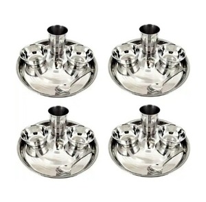 Gran demanda, juego de cena de acero inoxidable de 20 piezas con patrón de plantas, cubiertos, platos, vajilla, juego de 20 piezas - Product Image 1