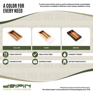 Made Italy Eco-Friendly Recyclable Luxury Disposable Rigid <b>Rectangular</b> Box Gold Foil Window for Jewelry <b>Watch</b> Eyewear Packaging - Product Image 4