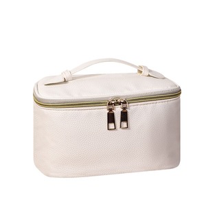 Fashion PU Cosmetic Bag with Zipper Closure - Product Image 1