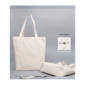 Sac fourre-tout en toile de coton écologique avec logo personnalisé, de conception créative vierge, pour un usage quotidien et les achats - Product Image 4