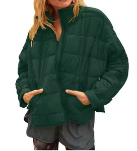 Winter Windproof Breathable Canvas <b>Short</b> Puffer Coat Fashionable Adjustable Shoulder Straps Reversible Hood Decorative - Product Image 1