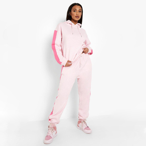 Ensemble de survêtement promotionnel OEM de haute qualité, personnalisé, style hip-hop, grande taille, en molleton polyester/coton, pour femme, idéal pour l'hiver - Product Image 3