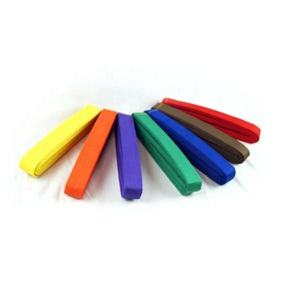 Ceinture de karaté en coton perlé 100% personnalisée, durable, légère, arts martiaux, logo frontal, OEM ODM, vente en gros - Product Image 5
