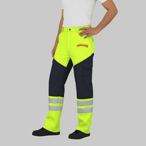 Hot Sale Lightweight Hi Vis Reflective ANSI Class 2 Waterproof LED Flash Polyester Safety <b>Work</b> <b>Pants</b> for Men Custom Logo <b>Black</b> - Product Image 6