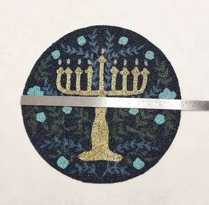 Hot Selling Eco-Friendly Luxury Floral Beaded <b>Table</b> <b>Mat</b> Charger Plate Place <b>Mats</b> for Home Wedding Parties Festive Decor - Product Image 6