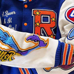 Haute Qualité Vintage Hommes Letterman Brodé Logo Baseball Bomber Letterman Vestes En Cuir Personnalisé Varsity Vestes En Gros - Product Image 6