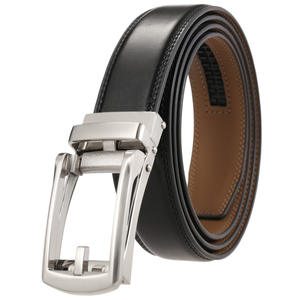 Ceintures en cuir OEM/ODM en gros pour la mode, ceinture en cuir de vachette véritable de luxe, boucle en acier, imperméable, respirante, logo personnalisé - Product Image 3