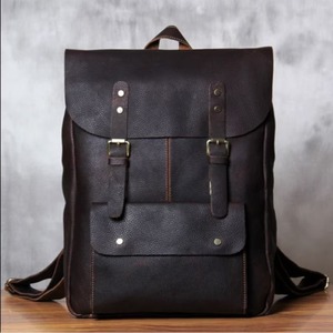 CLC Vintage Large Stylish Genuine <b>Leather</b> Sport Duffle Backpack Custom Logo Fashionable Candy Color <b>Men</b> Women Travel Gym Hook - Product Image 5