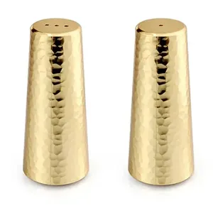 Hammered Stainless Steel <b>Spice</b> <b>Jar</b> Herb <b>Spice</b> Tools Latest Salt and Pepper Shaker Stainless Steel Hammered Salt & Pepper Shaker - Product Image 3