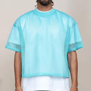 <b>Men's</b> Microfiber <b>Crop</b> <b>Top</b> Casual Athletic Gym Workout Short Sleeve Tee Slim Fit Design for Summer Solid Pattern - Product Image 4