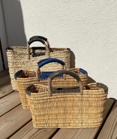 Stilvolle marok kanis che Strandkorb Bohemian Market Stroh Tasche Palm Basket Damen Strohs ack