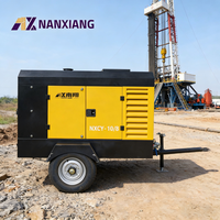 Compresseur d'air diesel portable à vis haute efficacité Nanxiang Top 191 kW 21 bars 460 CFM – Compresseur d'air diesel mobile de bonne qualité