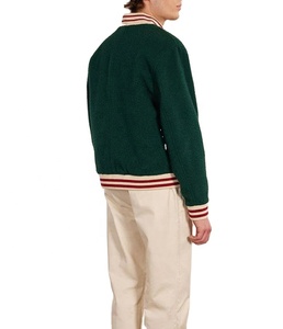 Dernière conception, logo personnalisé, veste varsity en laine respirante, décontractée, grande taille, style hip-hop, boutonnée, pour l'hiver - Product Image 2