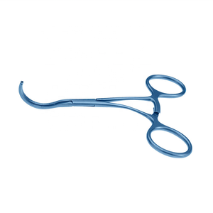 Castaneda-abrazadera curvada, mandíbulas acromáticas de Cooley, titanio, 4,9 "(12,6 cm) - Product Image 2