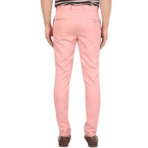 กางเกงชิโนของผู้ชายไซส์ใหญ่พิเศษมีรูปแบบตรงกางเกงขายาวสีทึบกันรอยยับเข้ารูปลำลอง - Product Image 3