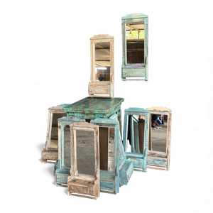 MARCO DE ESPEJO DE MADERA, Marco de Espejo Vintage, Accesorio Decorativo, Decoración Artesanal para el Hogar, Espejo de Diseño a Precio de Mayoreo - Product Image 5