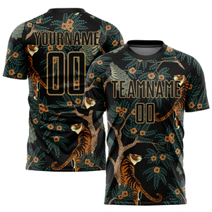 เสื้อฟุตบอลชายแบบกำหนดเอง แขนสั้น ดีไซน์ใหม่ทันสมัย โลโก้สโมสรแบบสั่งทำ ซับลิเมชั่น โพลีเอสเตอร์ 100% แห้งเร็ว - Product Image 1