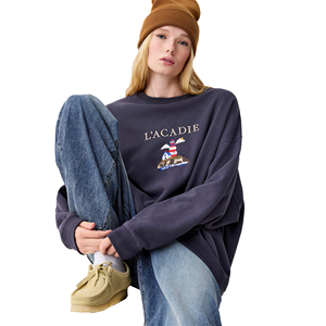 Sweat-shirt taille femme haute qualité 100% coton écologique pour vêtements d'hiver décontractés avant Option personnalisée disponible multicolore - Product Image 2