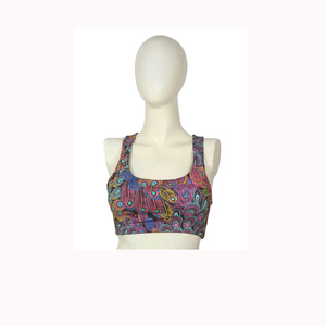 Sujetador deportivo sin costuras de secado rápido para niñas, ropa de Yoga para gimnasio, reversible, transpirable, de talla grande, compatible con sublimación, fabricado en Pakistán - Product Image 3