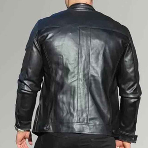 2025 camisa de cuero transpirable ecológica personalizada de lujo para hombre, ropa informal Vintage negra Premium, temporada de invierno, estilo de calle principal - Product Image 2