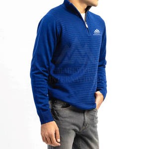 Precio al por mayor Half Zipp Suéteres para hombres Tamaño personalizado Half Zipp Suéteres para hombres Calidad Premium Hechos Half Zipp Suéteres para hombres - Product Image 4