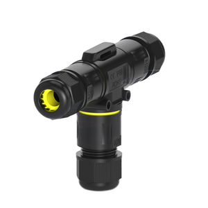 견고한 M20 T-브랜치 IP68 방수 커넥터 2/3핀 중형 케이블 조인트 전기 와이어 하네스 케이블 어셈블리 - Product Image 5