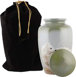 Urnes funéraires royales en métal de taille personnalisée pour adultes pour les cendres de humains et de chiens - Product Image 4