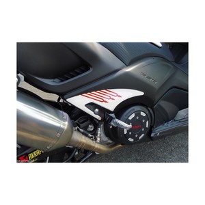 Poggiapiedi Passeggero Yamaha T Max 530, 2 Adesivi in Resina Compatibili con Controlli Moto - Product Image 1