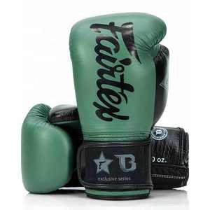 Guantes de boxeo profesionales Fairtex Muay Thai Diseños personalizados Guantes de boxeo de buena calidad hechos con guantes de combate de cuero genuino - Product Image 1