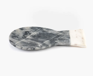 ที่วางช้อนหินอ่อนธรรมชาติ สีเทาและสีขาว ดีไซน์ใหม่ล่าสุด ยอดนิยม ขายส่ง ที่วางช้อนหินอ่อน - Product Image 1